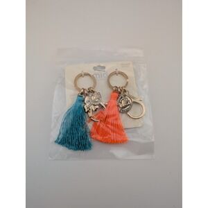 Mia Collection Friendship Keychain Set Tassel Charms Lucky Freedom Gift New‎